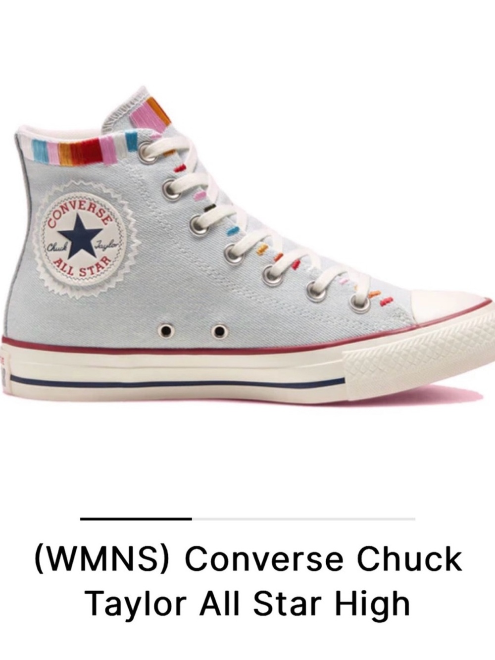 Converse Chuck Taylor All Star High Top LIMITED EDITION Friendship Bracelet W 9